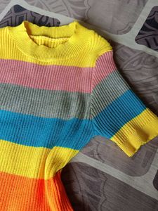 Striped Knit Top