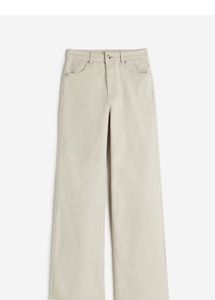 H&M Wide Leg Beige Jeans