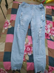 Ripped Light Blue Jeans