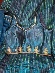 Sequin Lehenga Choli Set with jewelery