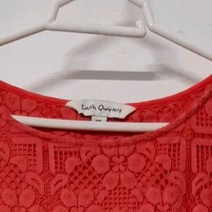 Orange Lace Dress
