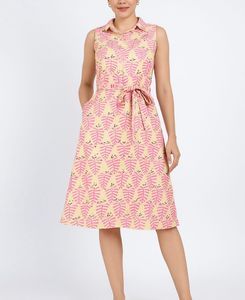 Patterned Shirt Dress 32-34