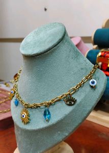 Evil Eye Protective Charm Necklace