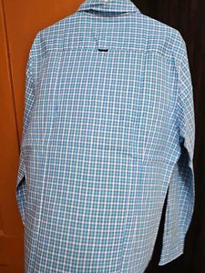 Blue Checkered Button-Down Shirt