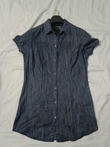 Denim Shirt Dress/Top