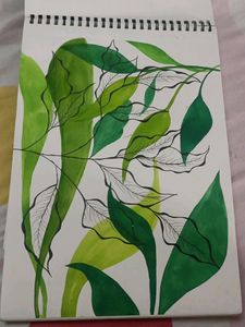 Leaves Aesthetic Painting