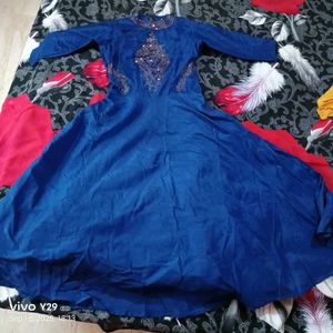 Blue Embellished Dress