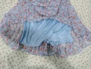 Floral Print Mini Skirt