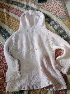 Hooded Cable Knit Cardigan