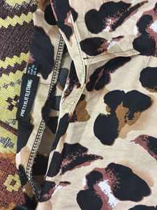 Leopard Print Wrap Skirt