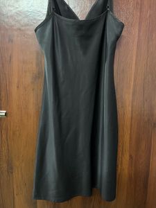 Sleek Black Slip Dress