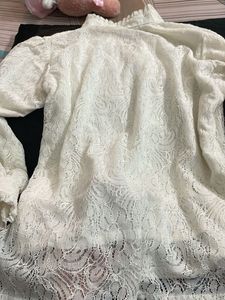 Elegant White Lace Blouse