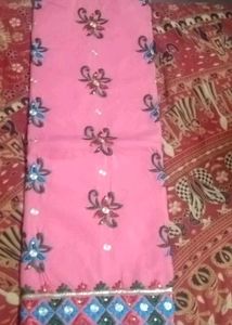Pink suit Dress Material