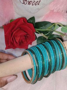 Teal Bangle Set