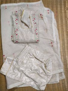 Elegant White Kurta Set