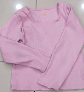 Pink Long Sleeve Top