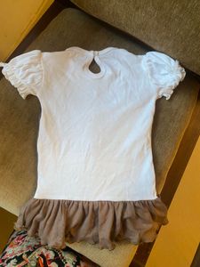 Cute Brown Ruffle Dress