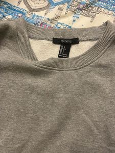 Gray &amp; White Striped Sweatshirt