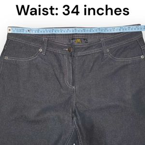 McDonald&#39;s Crew Staff Workwear Jeans -Waist 34