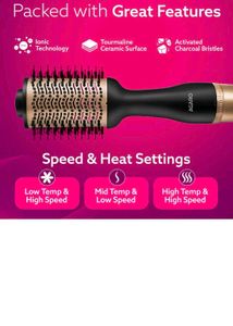 AGARO HV2179 Volumizer Hair Dryer - Gold and Black