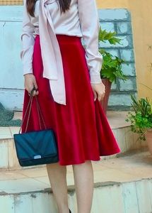 Aloha Red Velvet Skirt