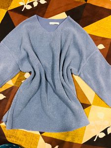 Blue Knit Sweater