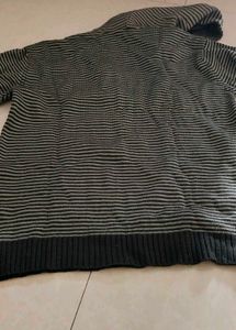 Striped Womens Hooded Sweater