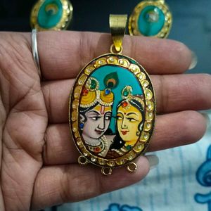 Handcrafted Radha Krishna Jewelry Set