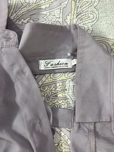 Lilac Sheer Button-Up Top