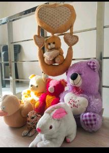 Combo Of Various 7 Soft Toys