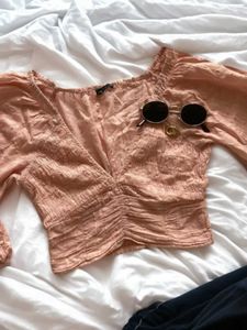 🇪🇸Bershka Spanish Premium V Neck Blouse Top