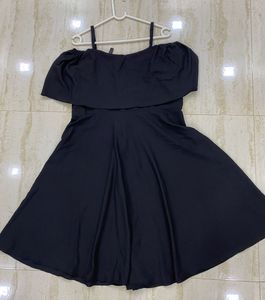 Off-Shoulder Black Dress