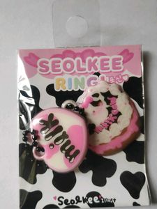 Milk Cow Cake Keychain Charm