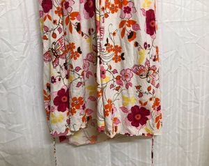 White Printed Midi Dress