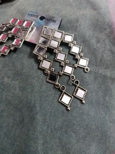 ❤️ Beautiful Oxidise Choker Necklace With Earrings ❤️