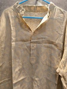 Mens Full Sleeve Mid Length Kurta