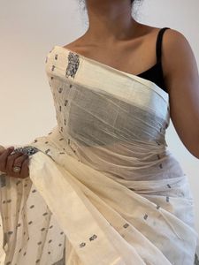 White Cotton Saree