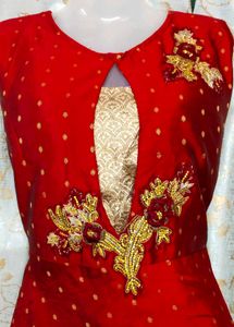 Beautiful Red Floral 👗 Dress