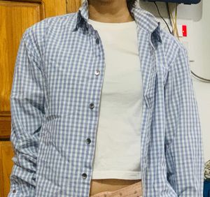 White And Blue Shirt