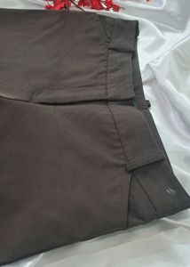 Brown Flare Leg Trousers