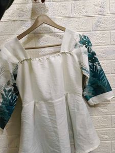 Tropical Print Top