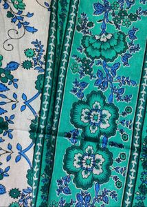 Cotton floral Bed Sheet 🩵