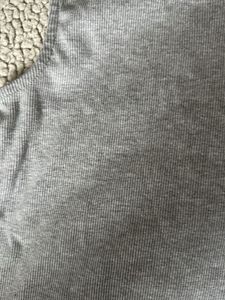 Gray Ribbed Crop Tank