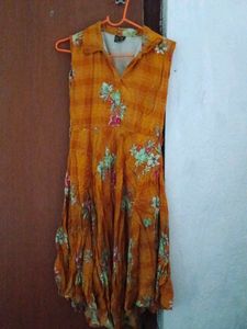 Vintage Floral Print Dress
