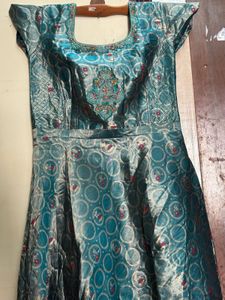 Elegant Blue Ethnic Gown