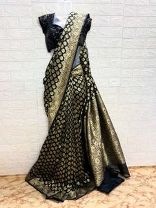 Black banarsi Saree