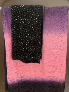 Beatiful Black Net Saree / Fabric