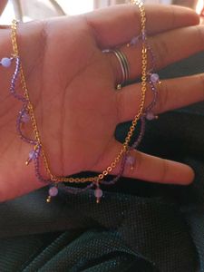 Purple Colour Necklace