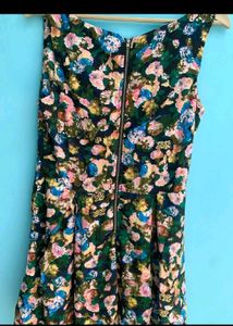Floral Print Sleeveless Dress