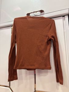 SHEIN RUST BASIC TOP- LARGE SIZE